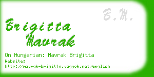 brigitta mavrak business card